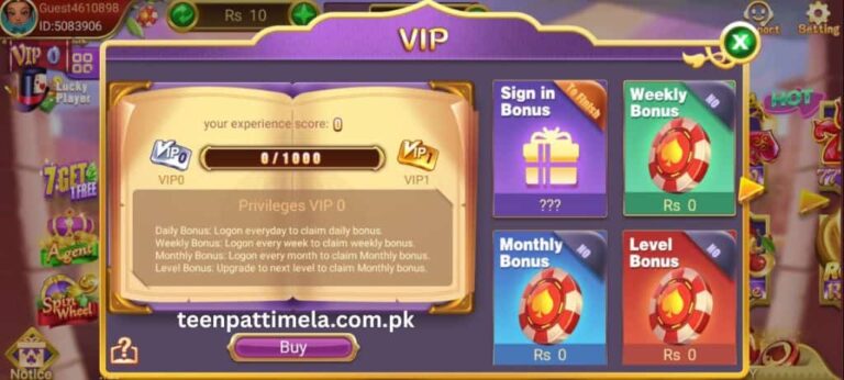 Teen Patti Mela Bonuses and Rewards